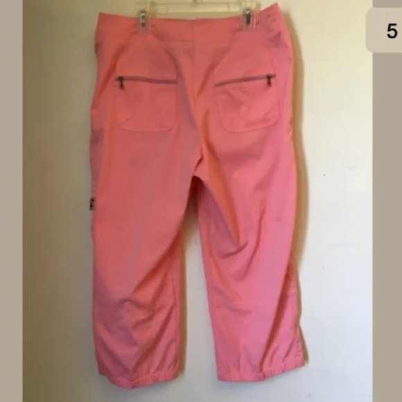 Tail Tech Coral Pink Womens Golf Capris Pants Moisture Wicking 8 - Picture 5 of 7